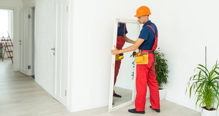 hanging a mirror