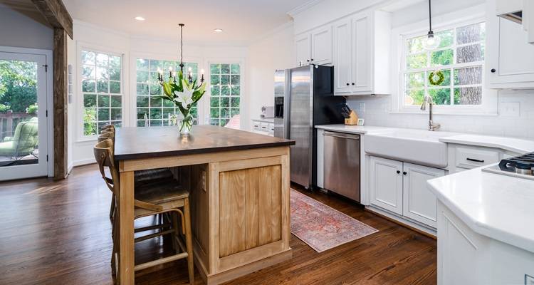 Open plan kitchen