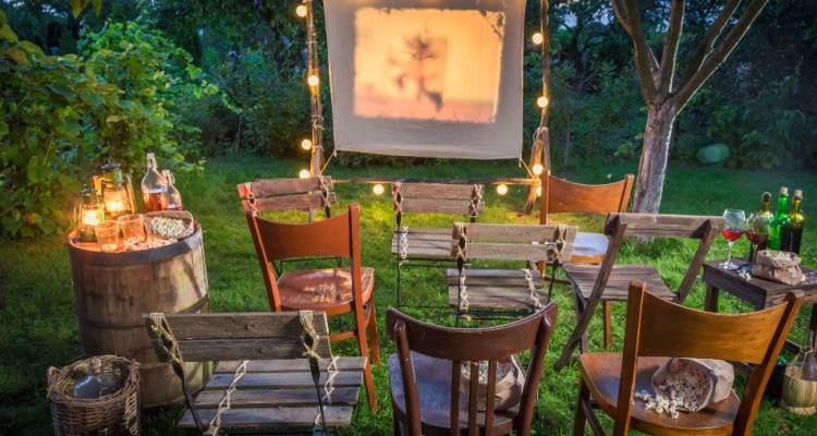 movie night in garden