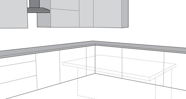 how to build a kitchen island step 1