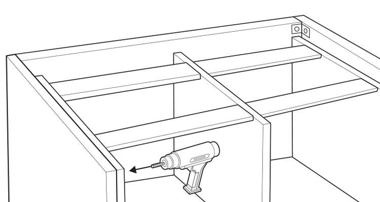 how to build a kitchen island step 12