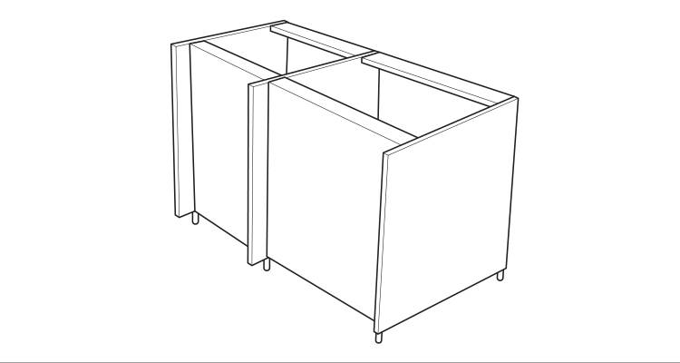 how to build a kitchen island step 2