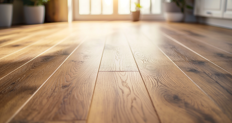 installed wood flooring in a UK home