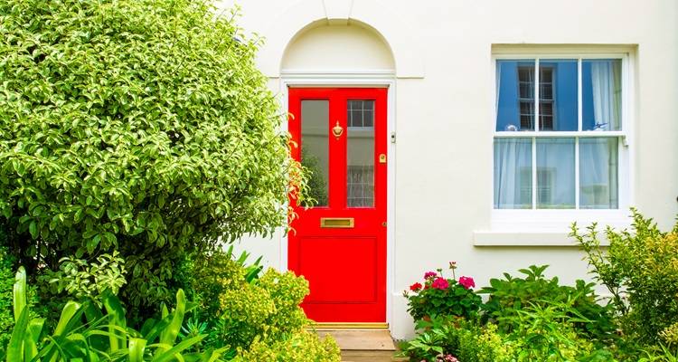 painted front door