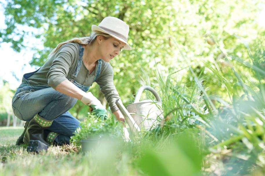 gardener planting