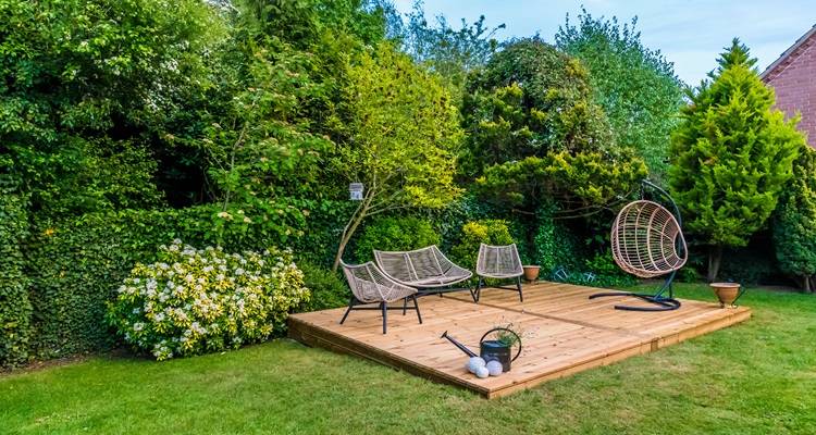 Garden and decking