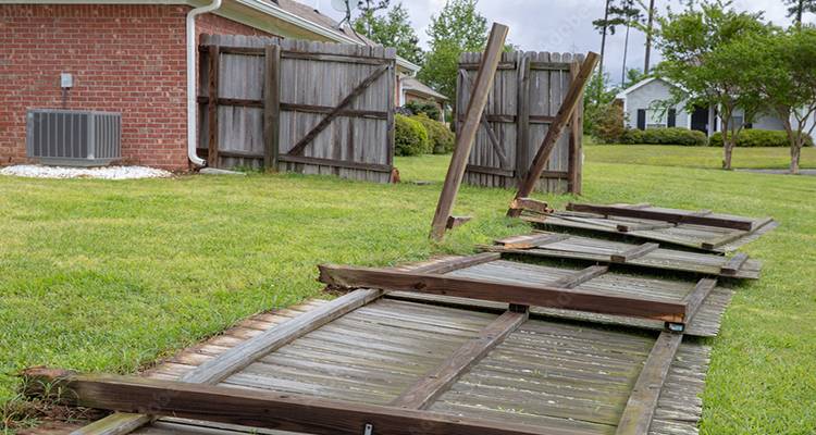 broken fence