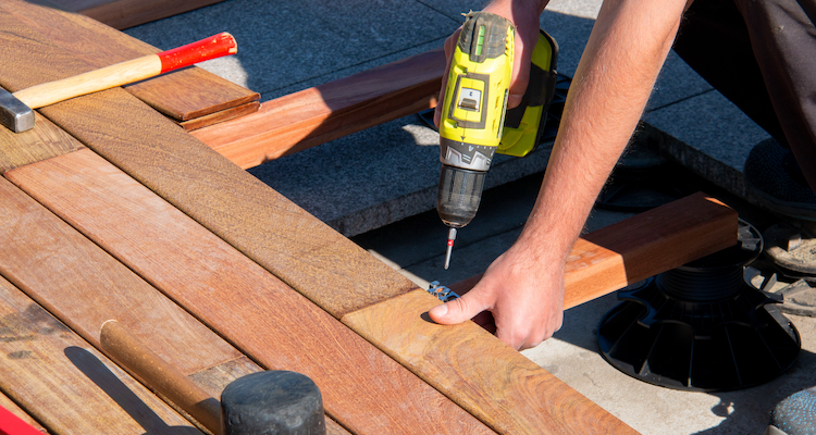 garden decking installation