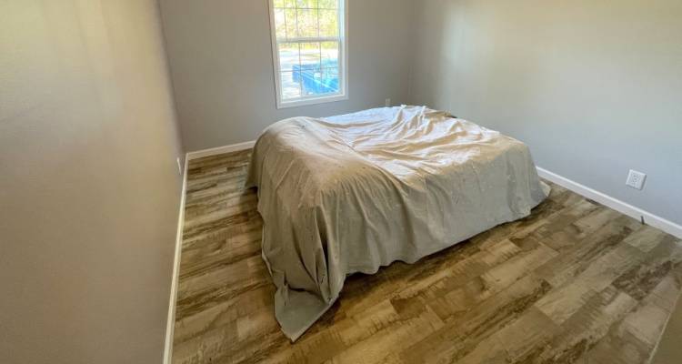 bedroom being painted