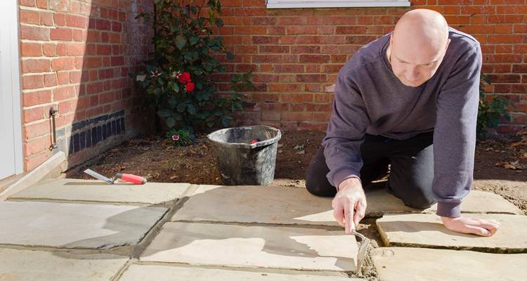 Top image repointing patio