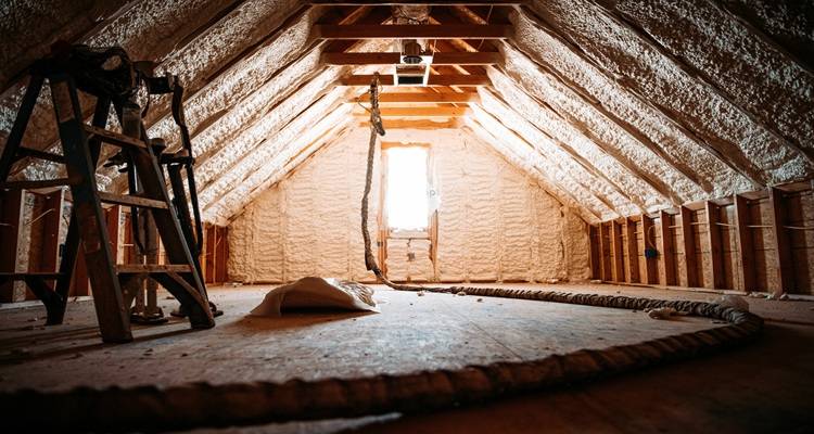 spray foam loft