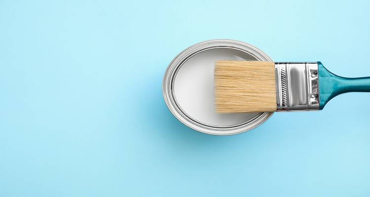 paint can and brush