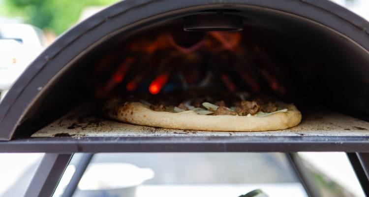 pizza oven in garden