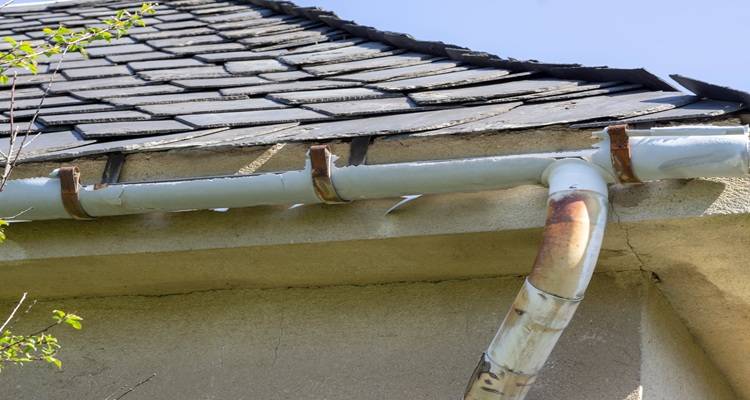 damaged gutters